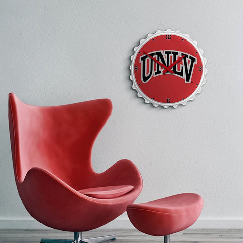 UNLV Rebels: Bottle Cap Wall Clock - The Fan-Brand