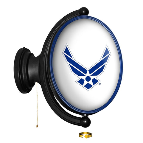 US Air Force: Original Oval Rotating Lighted Wall Sign - The Fan-Brand