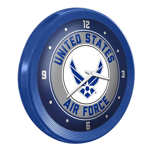 US Air Force: Ribbed Frame Wall Clock - The Fan-Brand