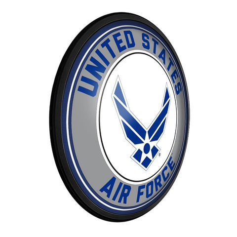 US Air Force: Round Slimline Lighted Wall Sign - The Fan-Brand
