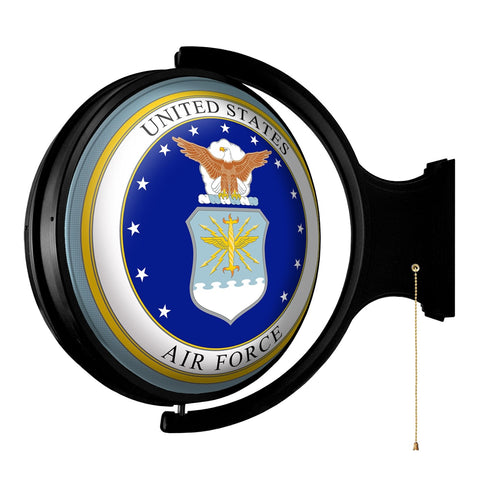 US Air Force: Seal - Original Round Rotating Lighted Wall Sign - The Fan-Brand