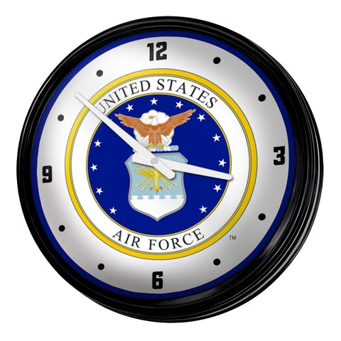 US Air Force: Seal - Retro Lighted Wall Clock - The Fan-Brand