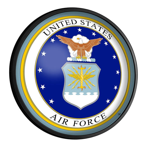 US Air Force: Seal - Round Slimline Lighted Wall Sign - The Fan-Brand