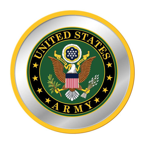US Army Army: Seal - Modern Disc Mirrored Wall Sign - The Fan-Brand