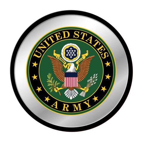 US Army Army: Seal - Modern Disc Mirrored Wall Sign - The Fan-Brand