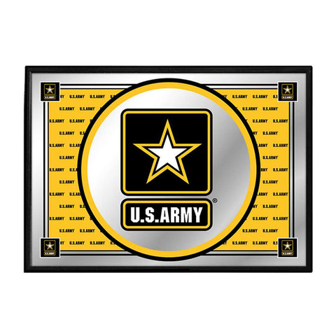 US Army Army: Team Spirit - Framed Mirrored Wall Sign - The Fan-Brand