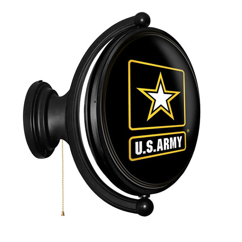 US Army: Original Oval Rotating Lighted Wall Sign - The Fan-Brand