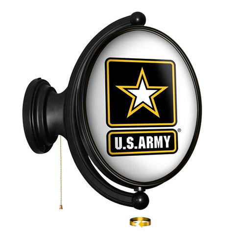 US Army: Original Oval Rotating Lighted Wall Sign - The Fan-Brand