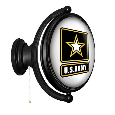 US Army: Original Oval Rotating Lighted Wall Sign - The Fan-Brand