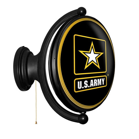 US Army: Original Oval Rotating Lighted Wall Sign - The Fan-Brand