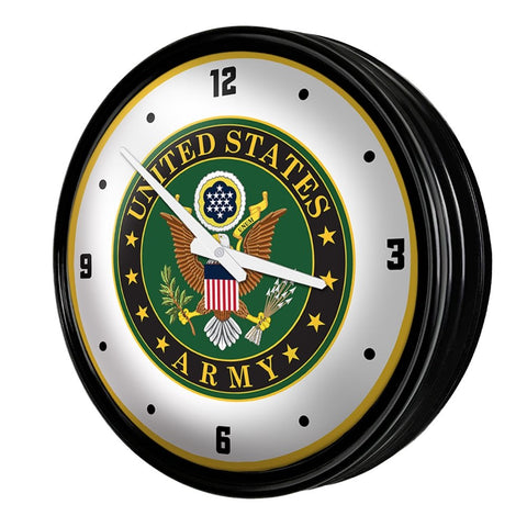 US Army: Seal - Retro Lighted Wall Clock - The Fan-Brand