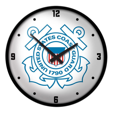 US Coast Guard: Modern Disc Wall Clock - The Fan-Brand