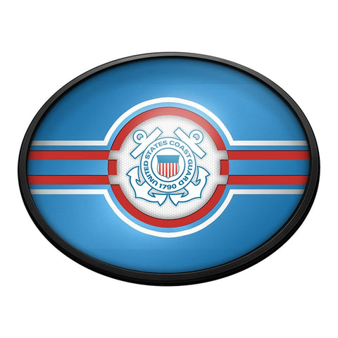 US Coast Guard: Oval Slimline Lighted Wall Sign - The Fan-Brand