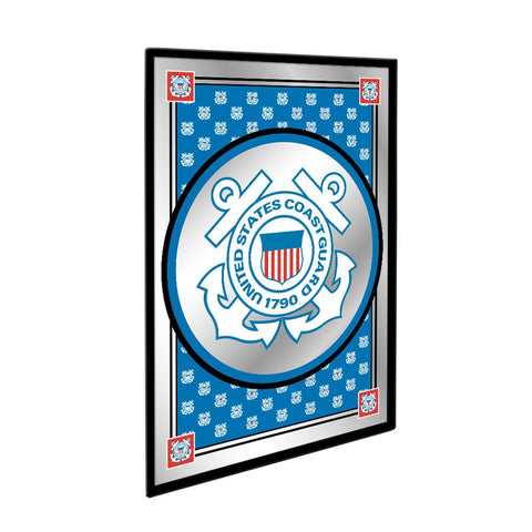 US Coast Guard: Pride Design - Vertical Framed Mirrored Wall Sign - The Fan-Brand