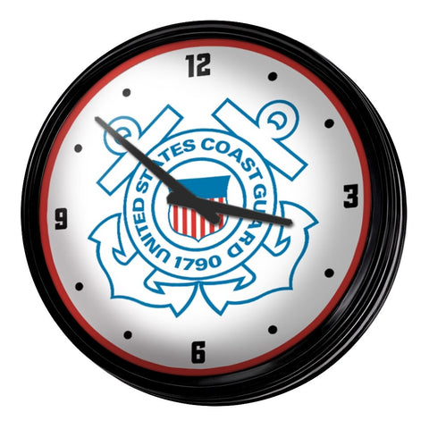 US Coast Guard: Retro Lighted Wall Clock - The Fan-Brand