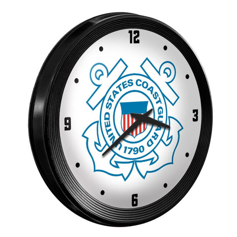 US Coast Guard: Ribbed Frame Wall Clock - The Fan-Brand