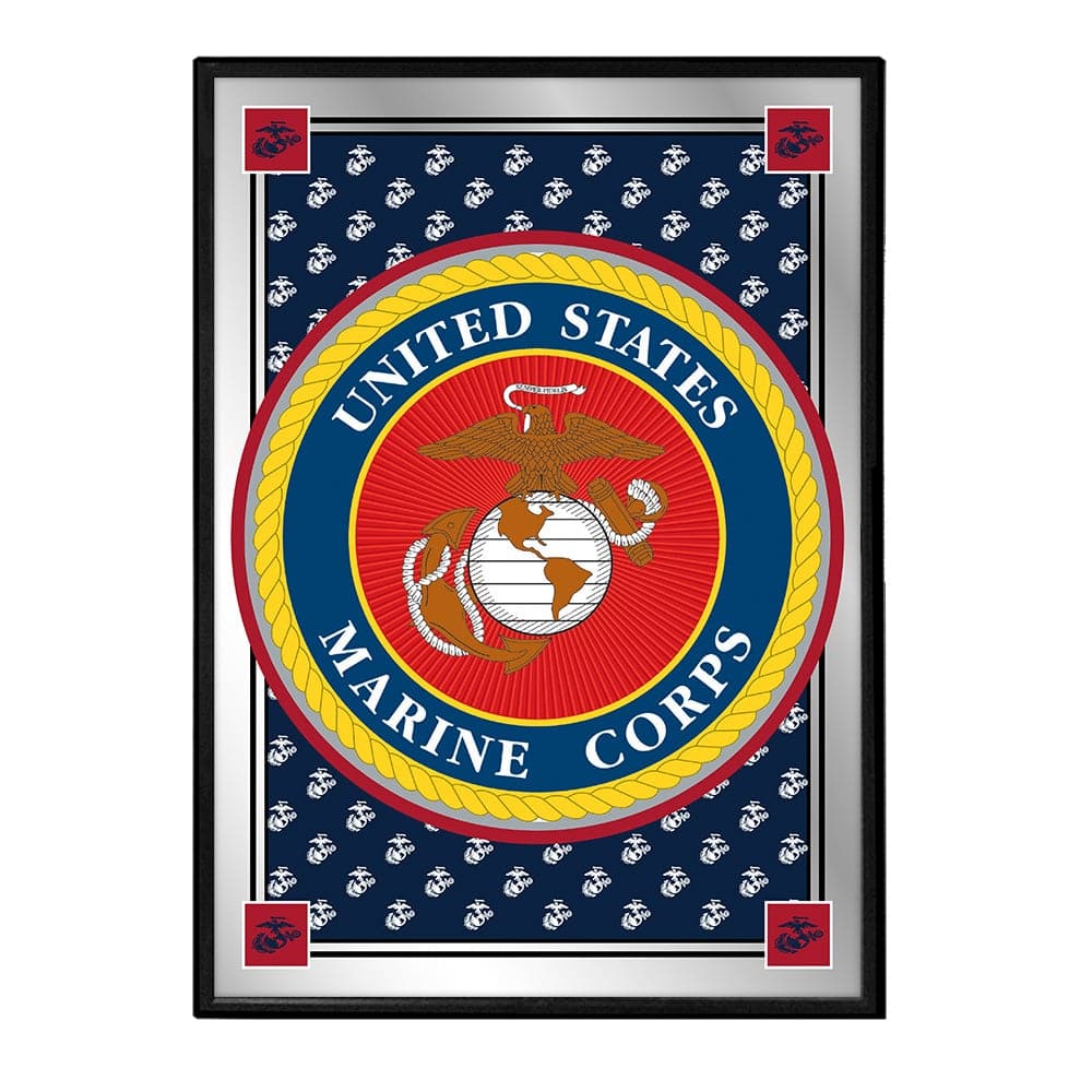 US Marine Corps: Military Pride - Framed Mirrored Wall Sign - The Fan-Brand