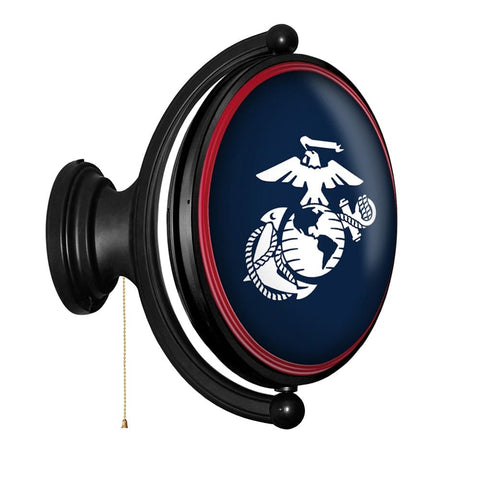 US Marine Corps: Modern - Original Oval Rotating Lighted Wall Sign - The Fan-Brand