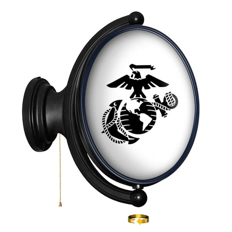 US Marine Corps: Modern - Original Oval Rotating Lighted Wall Sign - The Fan-Brand