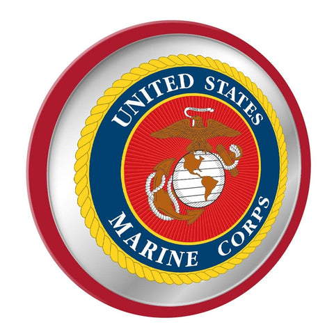 US Marine Corps: Seal - Modern Disc Mirrored Wall Sign - The Fan-Brand