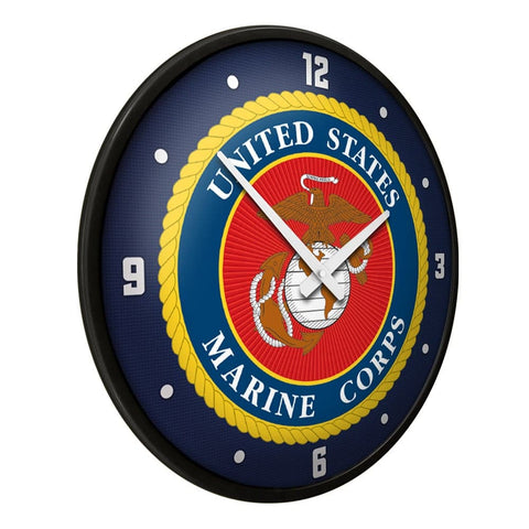 US Marine Corps: Seal - Modern Disc Wall Clock - The Fan-Brand