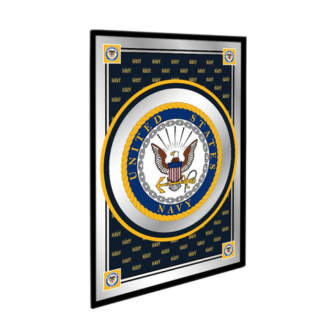 US Navy: Seal, Pride Design - Framed Mirrored Wall Sign - The Fan-Brand