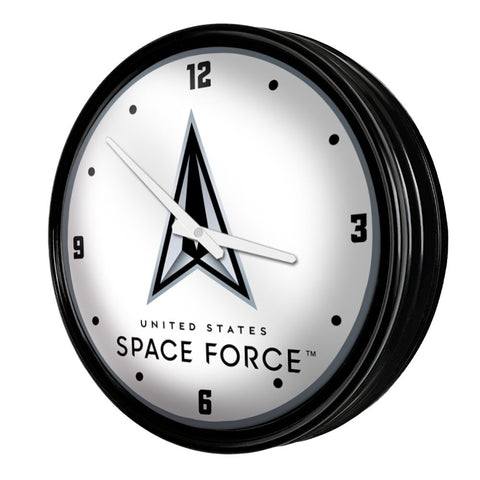 US Space Force: Lighted Retro Wall Clock - The Fan-Brand