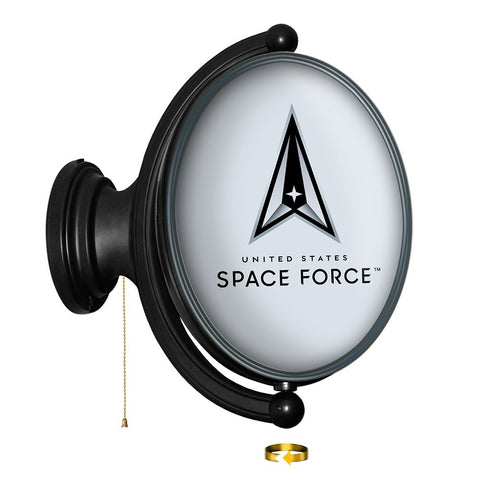 US Space Force: Original Oval Lighted Rotating Wall Sign - The Fan-Brand