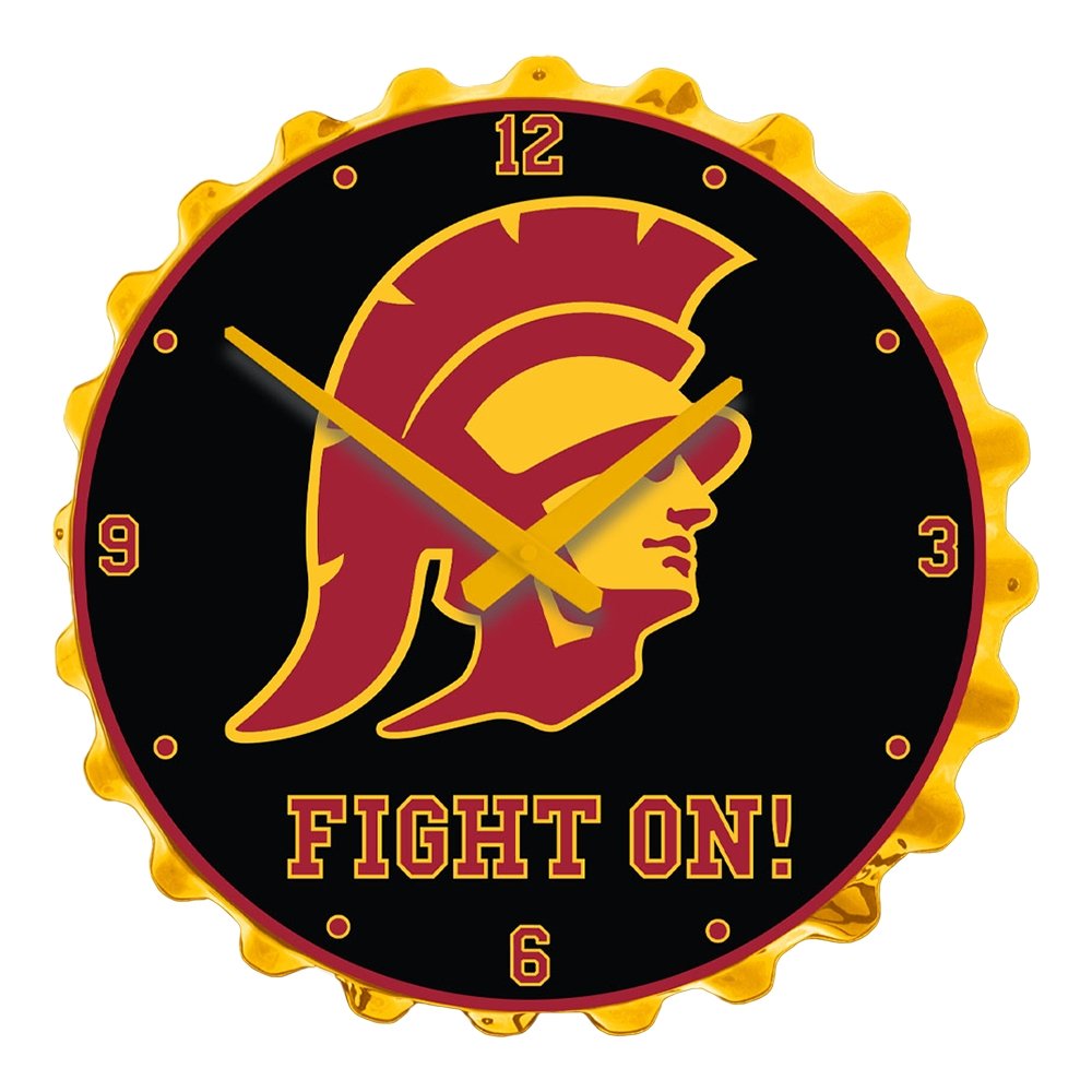 USC Trojans: Bottle Cap Wall Clock - The Fan-Brand