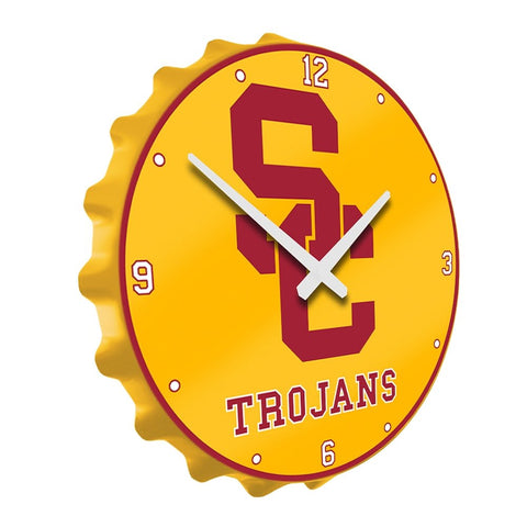 USC Trojans: Bottle Cap Wall Clock - The Fan-Brand