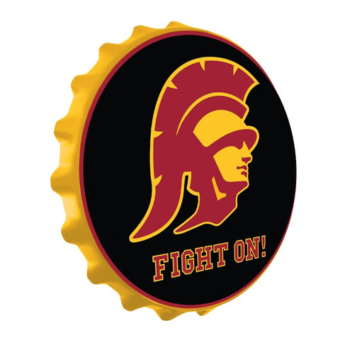 USC Trojans: Fight On - Bottle Cap Wall Sign - The Fan-Brand