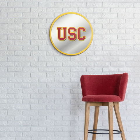 USC Trojans: Modern Disc Mirrored Wall Sign - The Fan-Brand