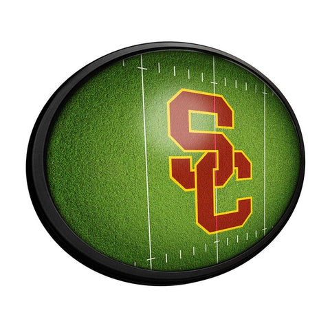 USC Trojans: On the 50 - Oval Slimline Lighted Wall Sign - The Fan-Brand