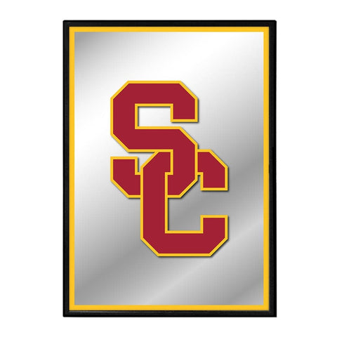 USC Trojans: SC - Framed Mirrored Wall Sign - The Fan-Brand