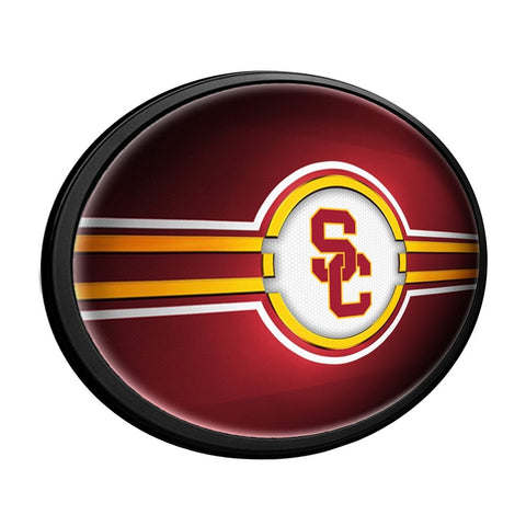 USC Trojans: SC - Oval Slimline Lighted Wall Sign - The Fan-Brand