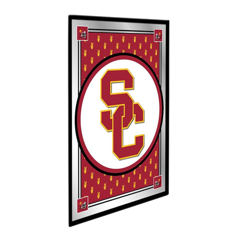 USC Trojans: Team Spirit, SC - Framed Mirrored Wall Sign - The Fan-Brand