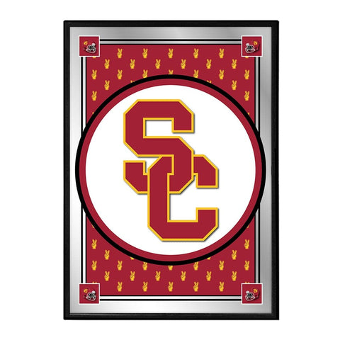 USC Trojans: Team Spirit, SC - Framed Mirrored Wall Sign - The Fan-Brand