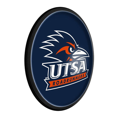 UT San Antonio Roadrunners: Blue - Round Slimline Lighted Wall Sign - The Fan-Brand