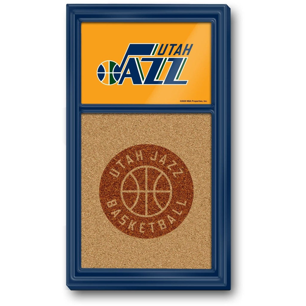 Utah Jazz: Dual Logo - Cork Note Board - The Fan-Brand