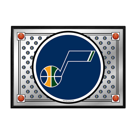 Utah Jazz: Team Spirit - Framed Mirrored Wall Sign - The Fan-Brand
