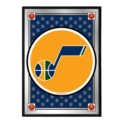 Utah Jazz: Team Spirit - Framed Mirrored Wall Sign - The Fan-Brand
