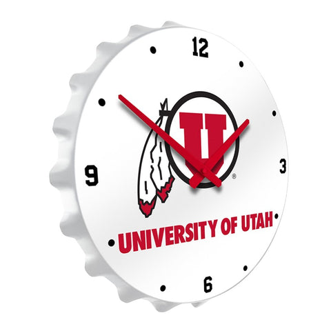 Utah Utes: Bottle Cap Wall Clock - The Fan-Brand