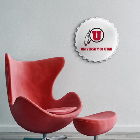 Utah Utes: Bottle Cap Wall Sign - The Fan-Brand