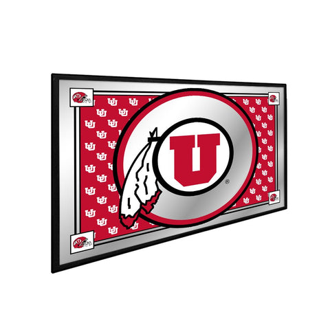 Utah Utes: Framed Mirrored Wall Sign - The Fan-Brand
