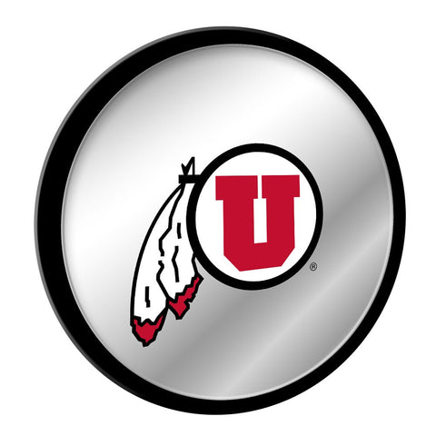 Utah Utes: Modern Disc Mirrored Wall Sign - The Fan-Brand