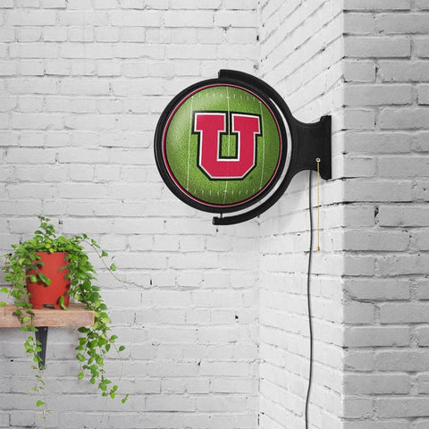 Utah Utes: On the 50 - Rotating Lighted Wall Sign - The Fan-Brand