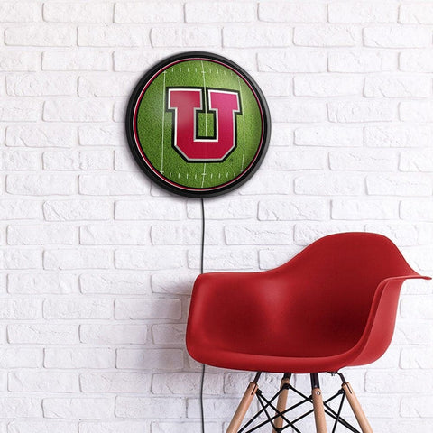 Utah Utes: On the 50 - Slimline Lighted Wall Sign - The Fan-Brand