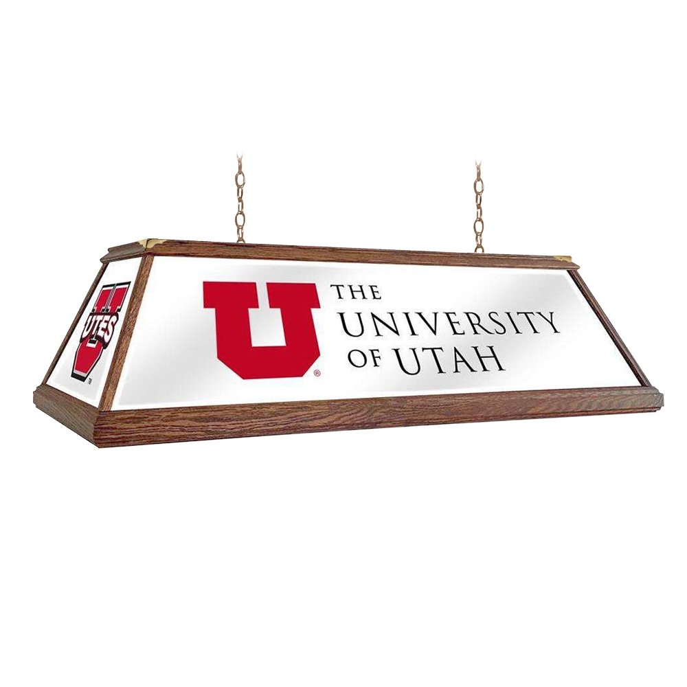 Utah Utes: Premium Wood Pool Table Light - The Fan-Brand