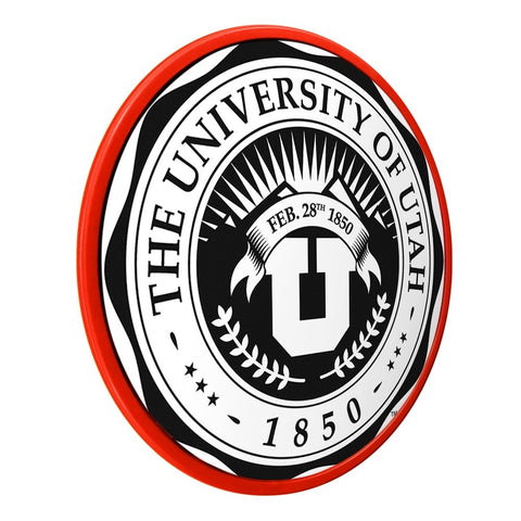 Utah Utes: University Seal - Modern Disc Wall Sign - The Fan-Brand