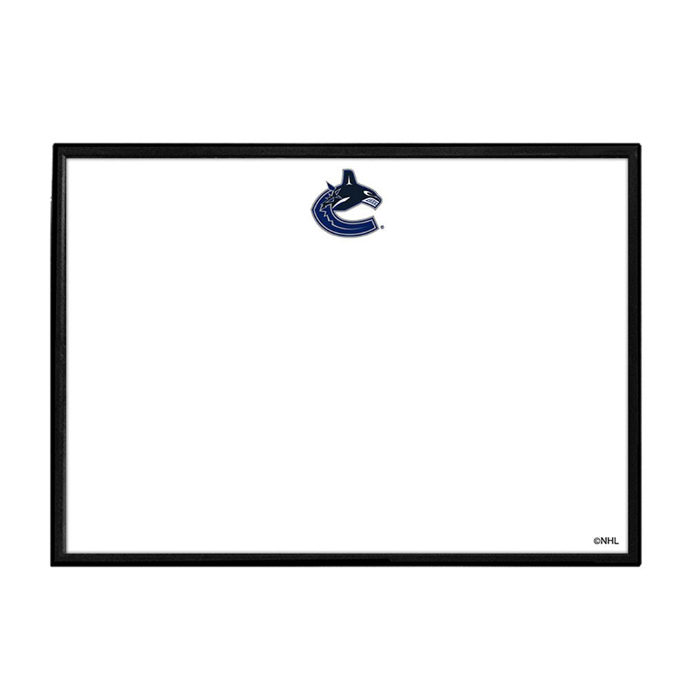Vancouver Canucks: Framed Dry Erase Wall Sign - The Fan-Brand